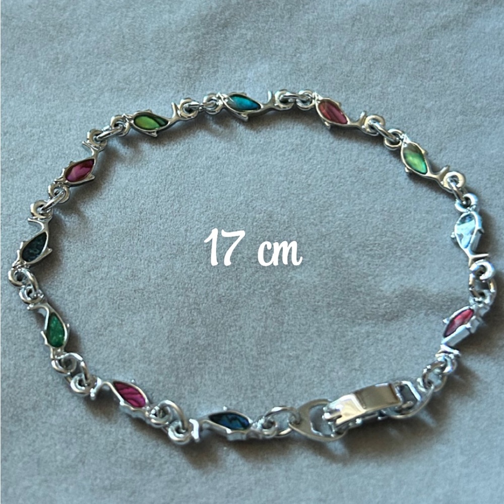 Korea abalone Bracelet, dolphins.